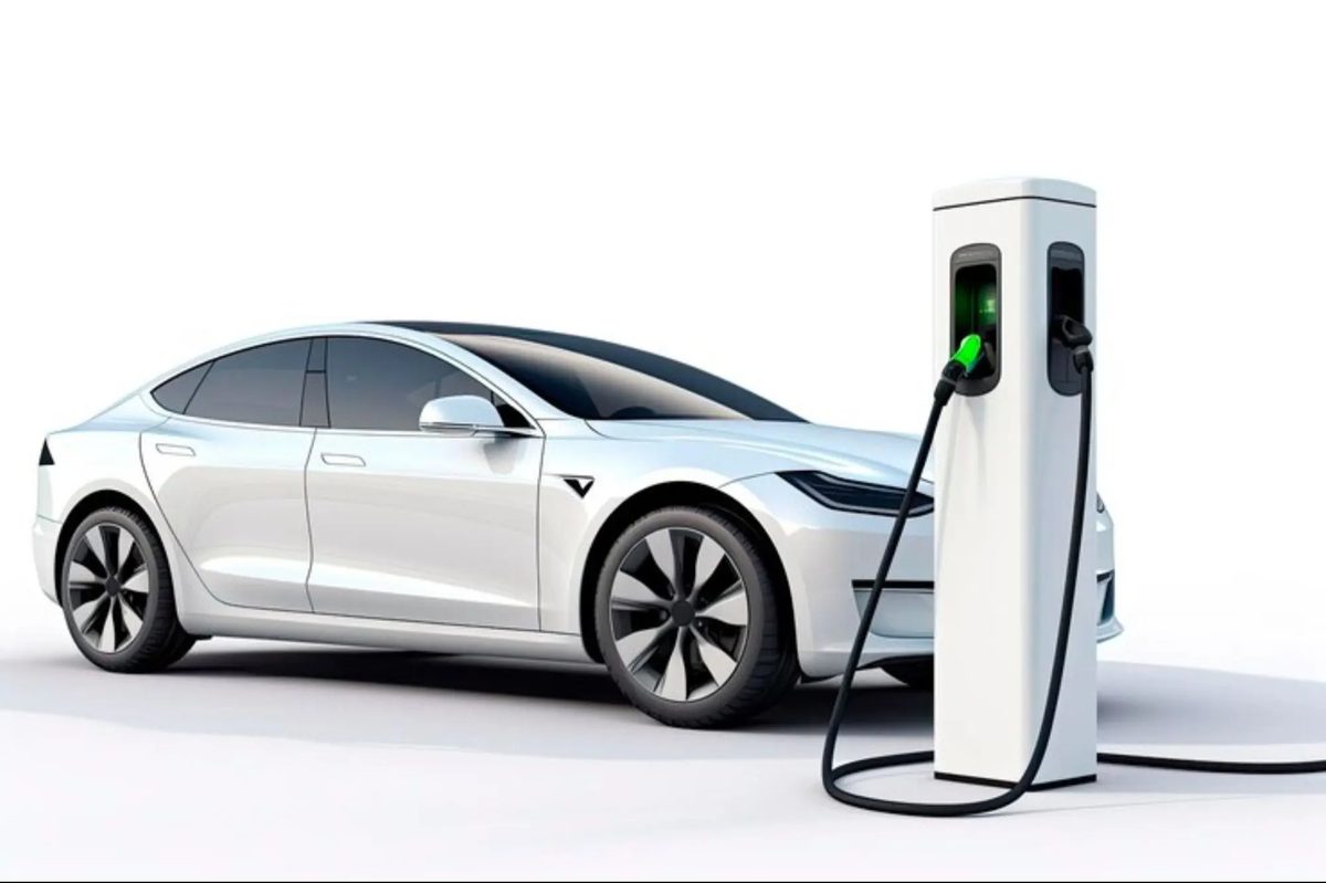 Residential charging station installed on an exterior wall